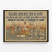 Vintage Polish Military Propaganda Poster — framed artwork on a wall