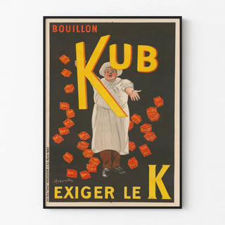 Vintage Poster Bouillon KUB - Require the K