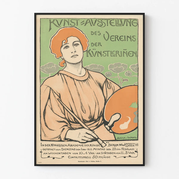 Female Artistic Exhibition Poster at the Academy of Arts in Berlin