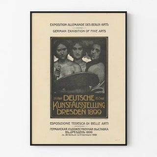 German Fine Arts Exhibition Poster Dresden 1899