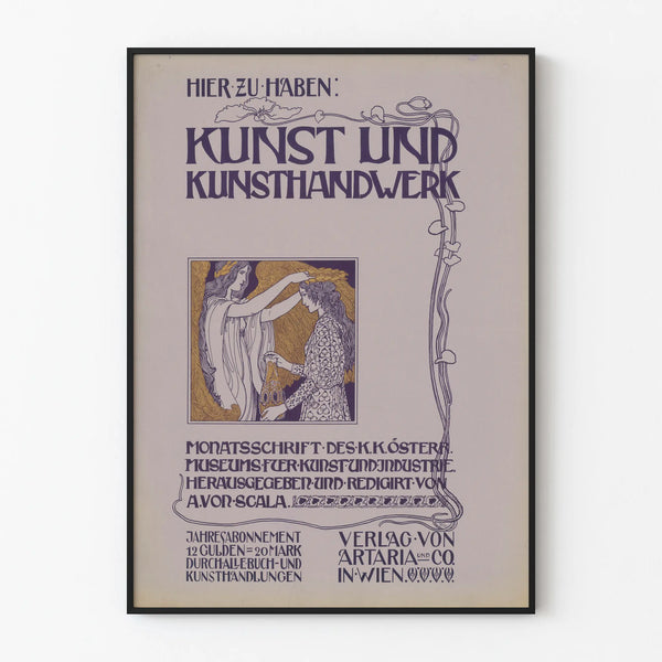 Vintage Poster of Art and Crafts - Artistic Wall Decoration