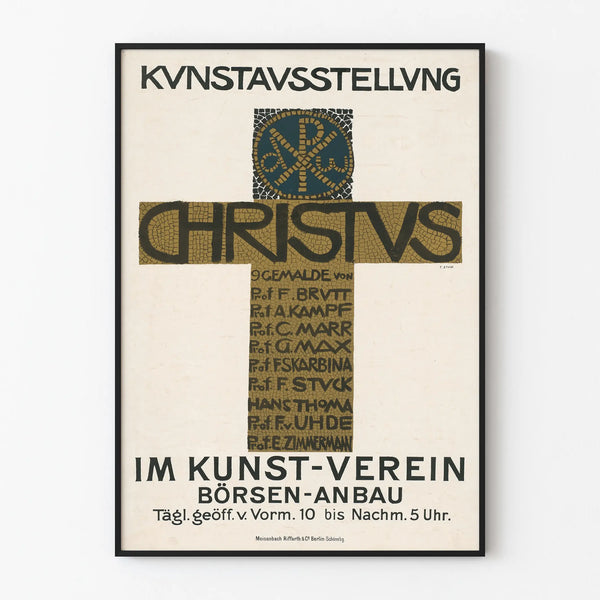 Vintage Christus Artistic Exhibition Poster Wall Decoration