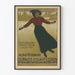 Vintage poster of figure skating KunstEisbahn Cottage