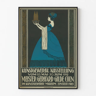 Vintage poster for the Meister Gerhard Gilde exhibition 1912