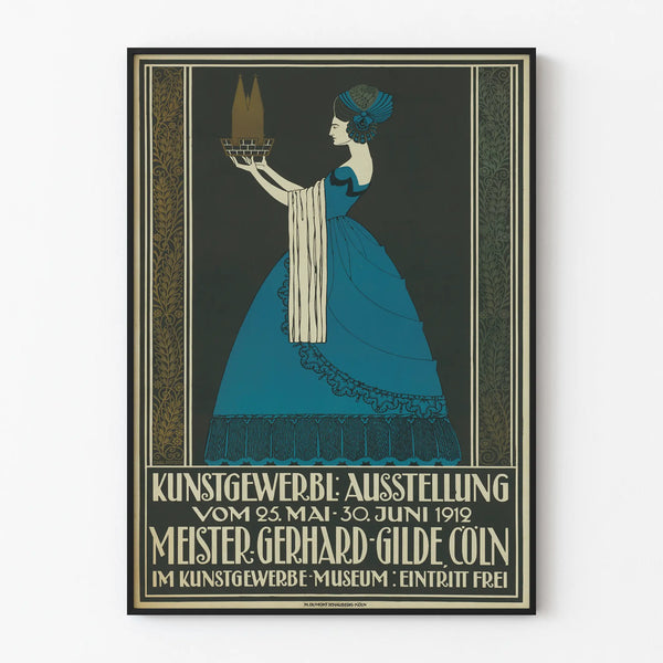 Vintage poster for the Meister Gerhard Gilde exhibition 1912