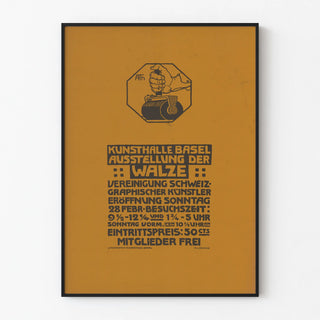 Kunsthalle Basel Wheel Artistic Exhibition Poster