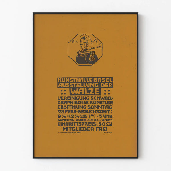 Kunsthalle Basel Wheel Artistic Exhibition Poster