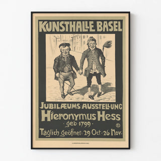 Kunsthalle Basel Poster - Jubilee Exhibition Hieronymus Hess