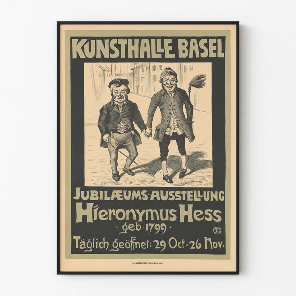 Kunsthalle Basel Poster - Jubilee Exhibition Hieronymus Hess