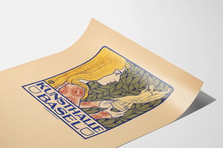 Artistic poster Kunsthalle Basel for wall decoration