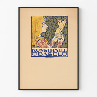 Artistic poster Kunsthalle Basel for wall decoration