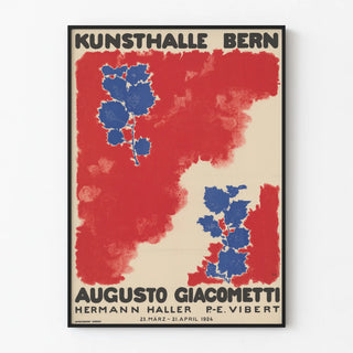 Poster Kunsthalle Bern - Exhibition Augusto Giacometti, Hermann Haller, P-E Vibert 1924