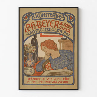 Art Nouveau Poster Kunsthalle P.H. Beyer & Sohn Leipzig