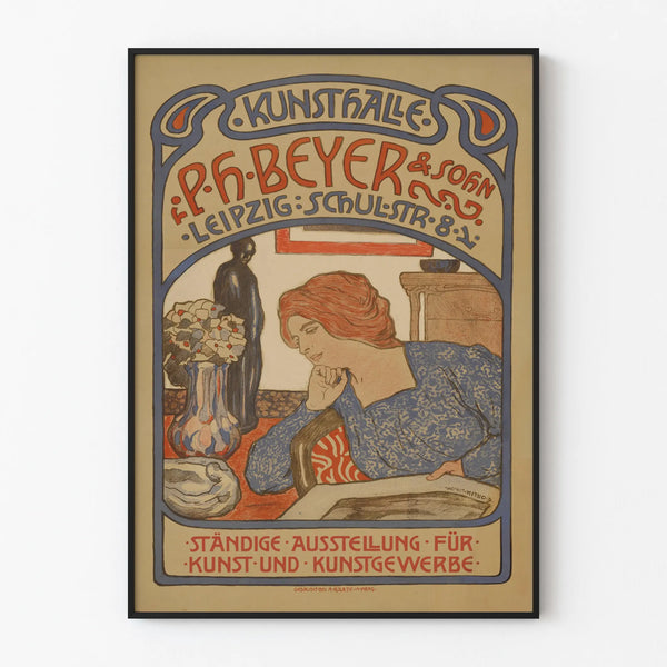 Art Nouveau Poster Kunsthalle P.H. Beyer & Sohn Leipzig