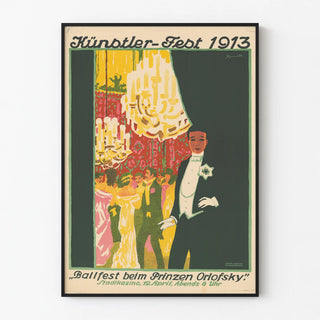 Vintage Artistic Poster 1913 - Ball at Prince Orlofsky's