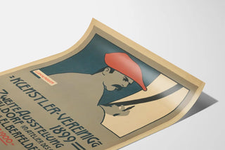 Vintage Artistic Poster Exhibition Kunstler Vereinigung 1899