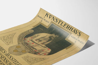 Vintage artistic poster for the annual exhibition of Viennese artists