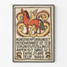 Vintage poster for Kunstnerforbundet exhibition with angel and horse