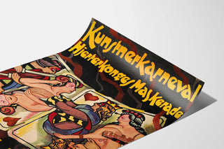 Vintage poster Kunstnerkarneval – Masked ball of the King of Hearts