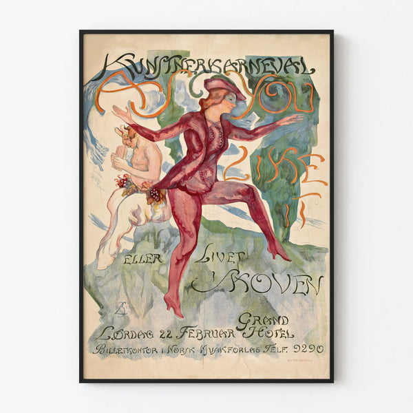 Poster Kunstner Carnival - Vintage theater and carnival wall decoration