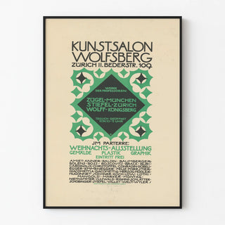 Vintage poster Kunstsalon Wolfsberg Zurich - Modern art exhibition