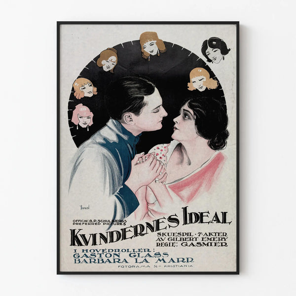 Vintage poster Kvindernes Ideal - Romantic wall decor poster