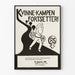 Vintage feminist poster Kvinne-Kampen Fortsetter 1983-1985