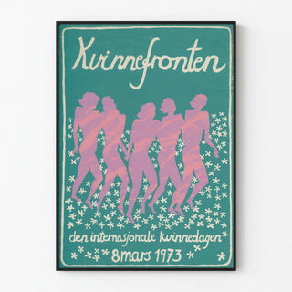 Kvinnefronten Poster - International Women's Day 1973
