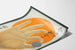 Japanese Wall Poster – Hand and Room on Orange Sun Background