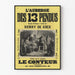 Vintage poster of L'Auberge des 13 pendus by Henry de Kock