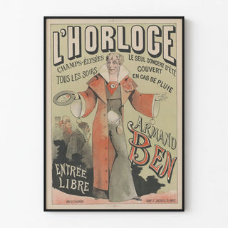 Vintage Poster L'Horloge Champs-Élysées Armand Ben
