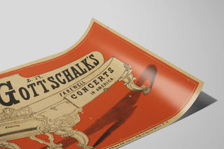 Poster of the piano concert L. M. Gottschalk Farewell Concerts — artwork view