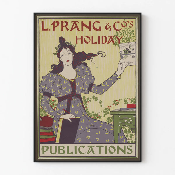 Vintage poster L. Prang & Co Holiday Publications for wall decoration