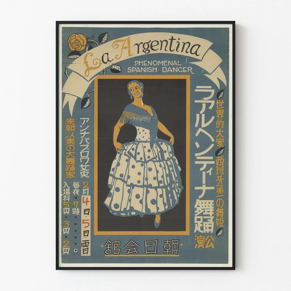 Vintage Poster La Argentina Spanish Dancer