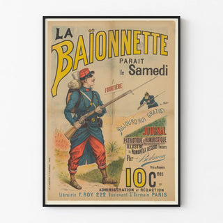 Vintage Poster La Baïonnette Journal Saturday