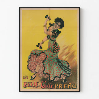 Retro Poster La Belle Guerrero Spanish Dancer