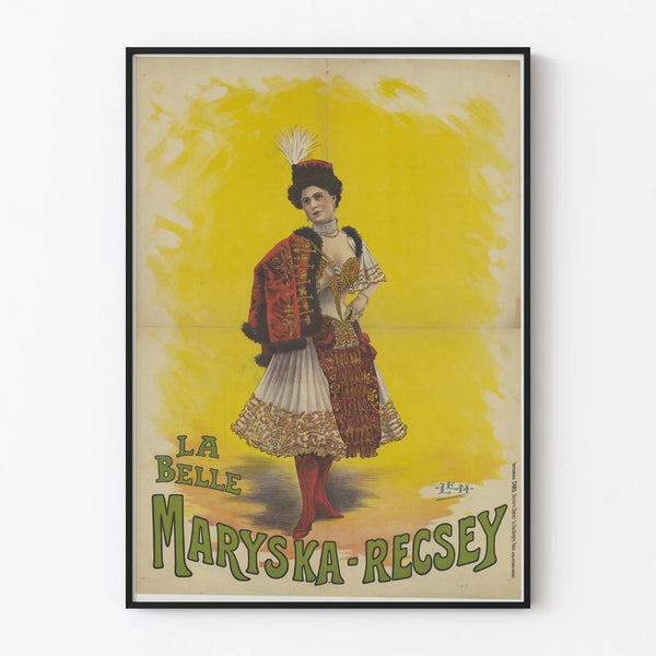 Vintage Poster La Belle Maryska Recsey - Retro Wall Decoration