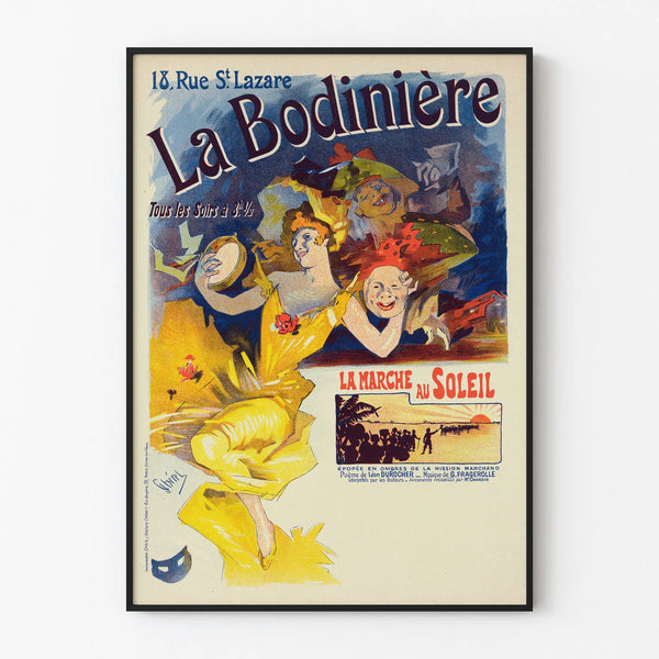 Vintage poster La Bodinière - Artistic wall decoration