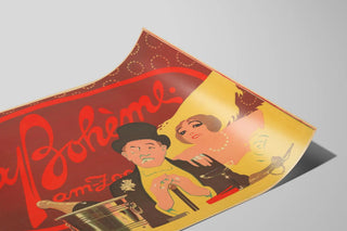 Vintage poster La Bohème at the zoo — artwork view