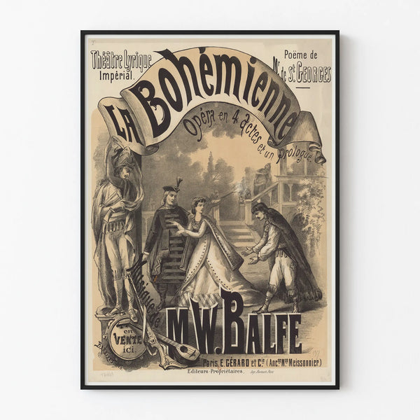 Vintage poster The Bohemian by M.W. Balfe