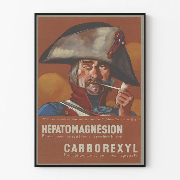 Vintage Poster The Pipe of the Soldiers of Year II - Retro Wall Decoration