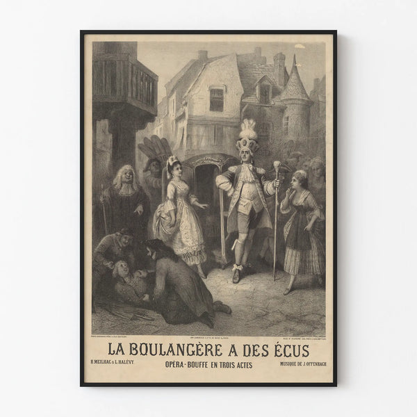 Vintage Poster The Baker with Shields - Theatrical Wall Decoration