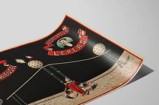 Vintage poster The Mysterious Ball by the Creator Lepers — artwork view