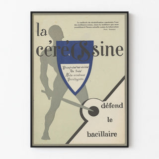 Vintage Poster La Céreossine Method of Defense Against Tuberculosis
