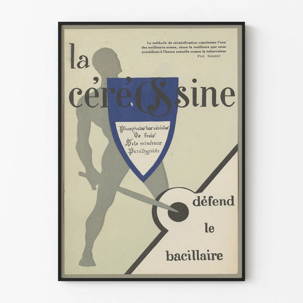 Vintage Poster La Céreossine Method of Defense Against Tuberculosis