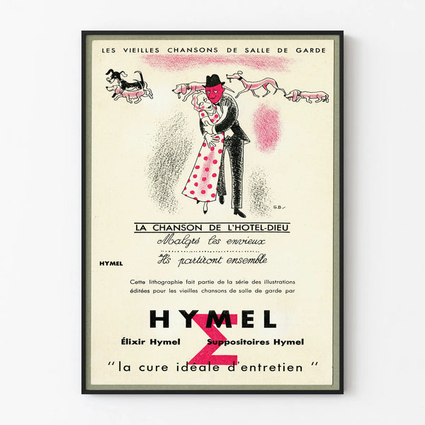 Vintage Poster The Song of the Hôtel-Dieu - Retro Wall Decoration