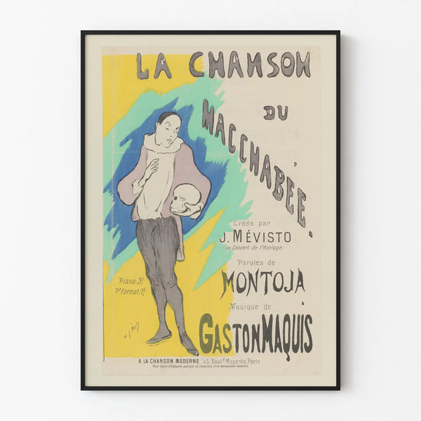 Vintage poster The Song of the Macabre - Artistic wall decoration