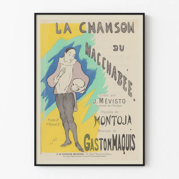 Vintage poster La Chanson du Macchabée by J. Mévisto
