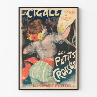 Vintage poster La Cigale Les Petits Croisés