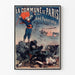 Vintage poster of the Paris Commune 1871 by Castellani